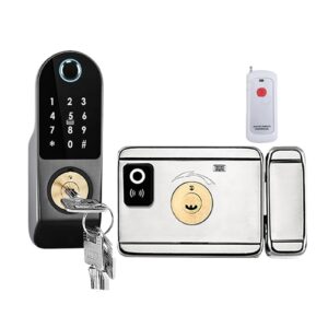 Smart Lock with WiFi Remote Control, Bluetooth Fingerprint Lock, Keyless Digital Door Lock